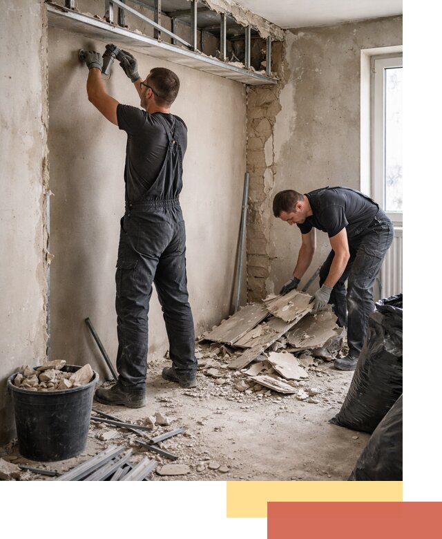 Демонтаж короба из гипсокартона в Нижнекамске быстро и аккуратно