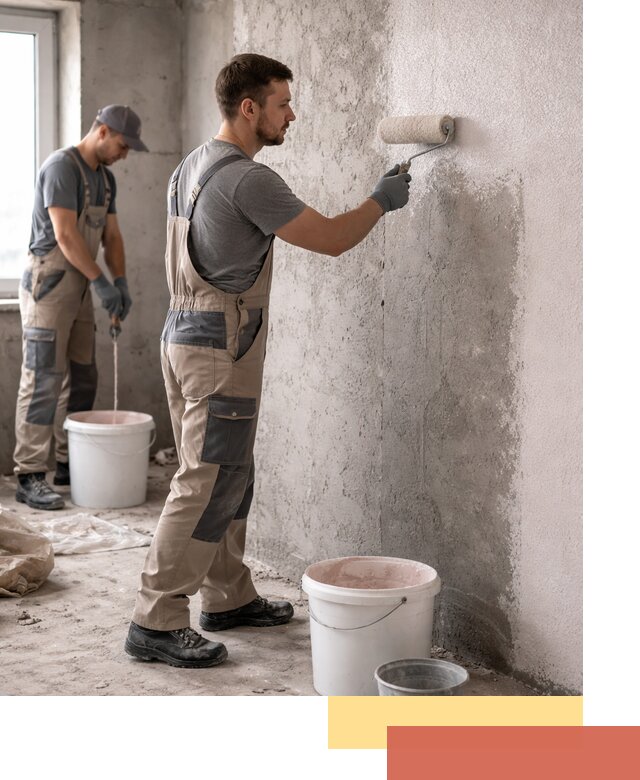 Нанесение бетоноконтакта на стены в Нижнекамске для последующей отделки