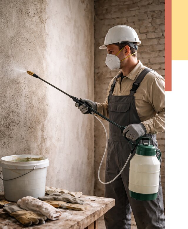 Антисептическая обработка стен в Нижнекамске от 1217 руб. — быстро и недорого | ОТДЕЛОЧНИК-Нжм