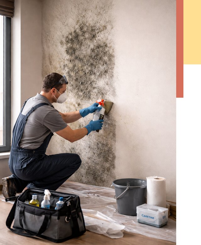Удаление плесени со стен в Нижнекамске от 2180 руб. — быстро и недорого | ОТДЕЛОЧНИК-Нжм