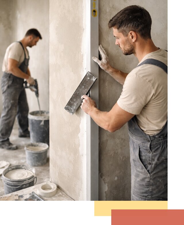 Выведение углов стен в Нижнекамске: монтаж и оштукатуривание