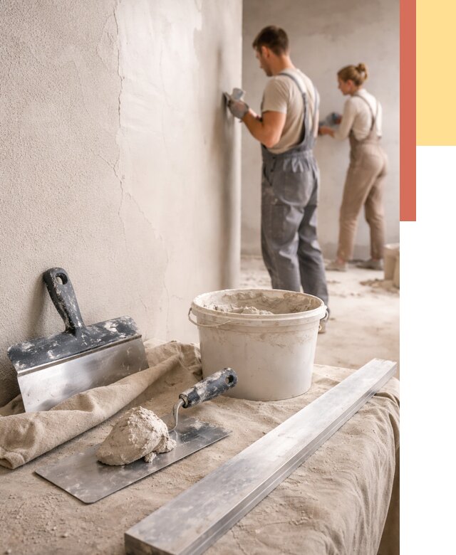 Штукатурка стен гипсовая в Нижнекамске от 4563 руб/м2 — быстро и недорого | ОТДЕЛОЧНИК-Нжм