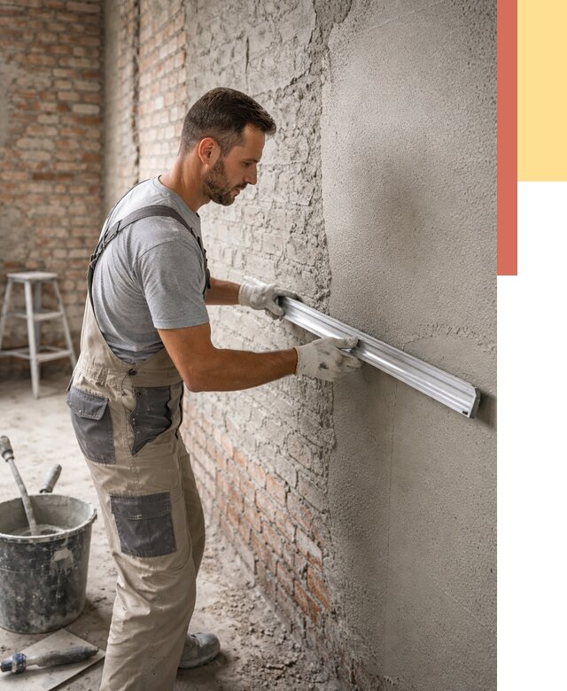 Штукатурка кирпичных стен в Нижнекамске от 4563 руб/м2 — быстро и недорого | ОТДЕЛОЧНИК-Нжм