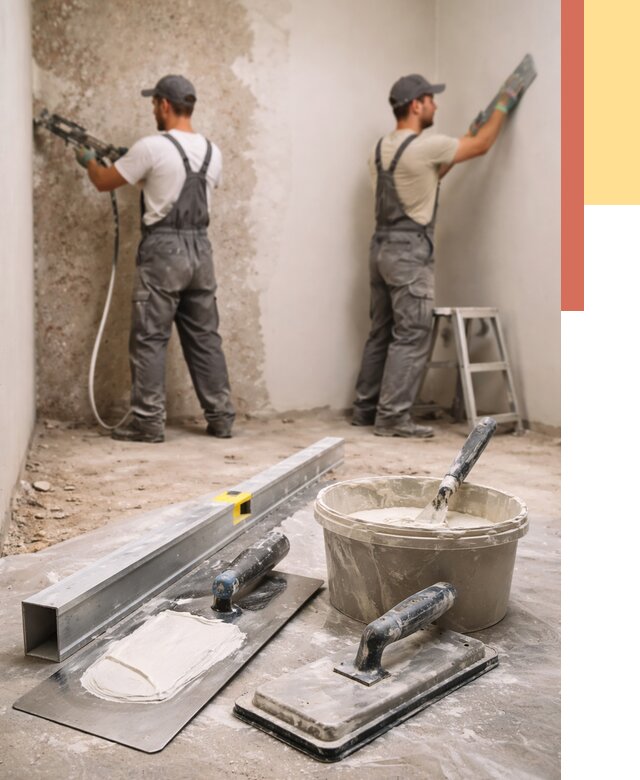 Штукатурка стен под обои в Нижнекамске от 4563 руб./м2 — выравнивание под обои | ОТДЕЛОЧНИК-Нжм