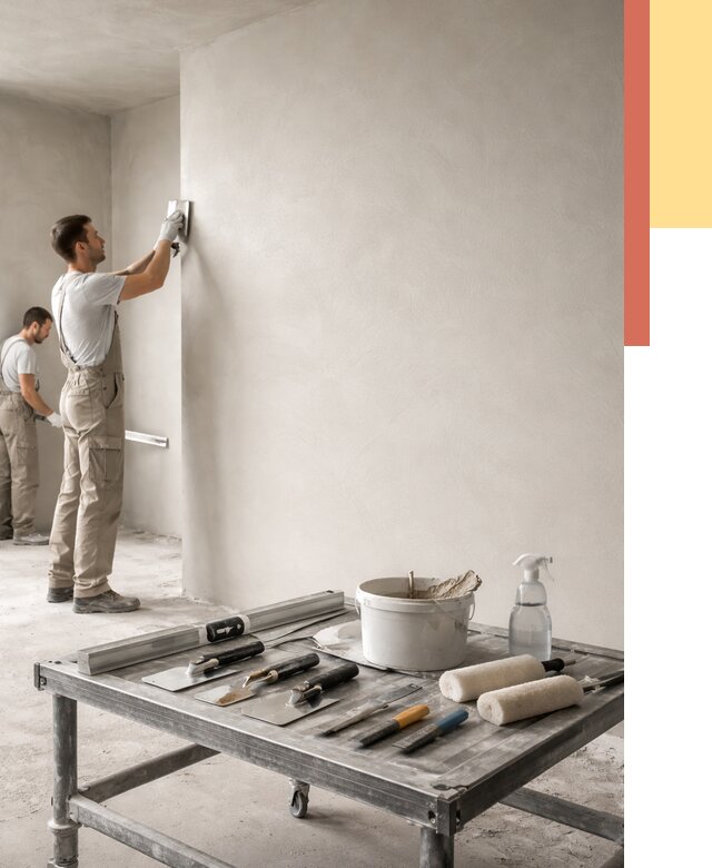 Штукатурка стен под покраску в Нижнекамске от 4563 руб./м² — качественно и недорого | ОТДЕЛОЧНИК-Нжм