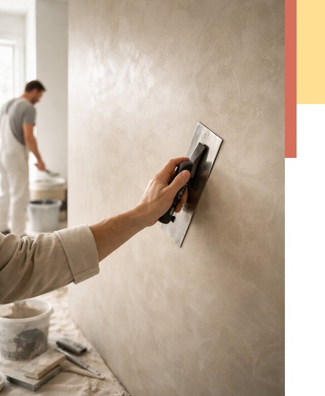 Венецианская штукатурка в Нижнекамске от 3549 руб/м² — нанесение стен под ключ | ОТДЕЛОЧНИК-Нжм