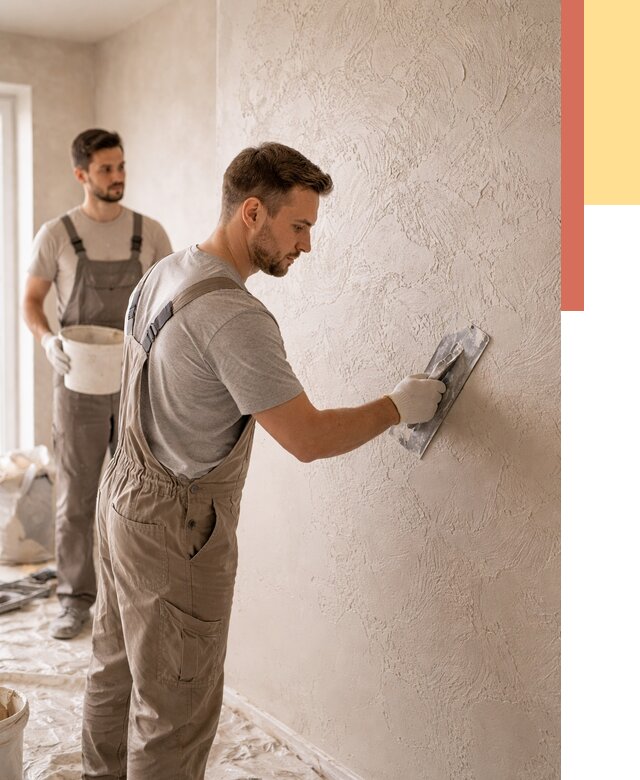 Фактурная штукатурка стен в Нижнекамске от 4258 руб./м² — заказать под ключ | ОТДЕЛОЧНИК-Нжм