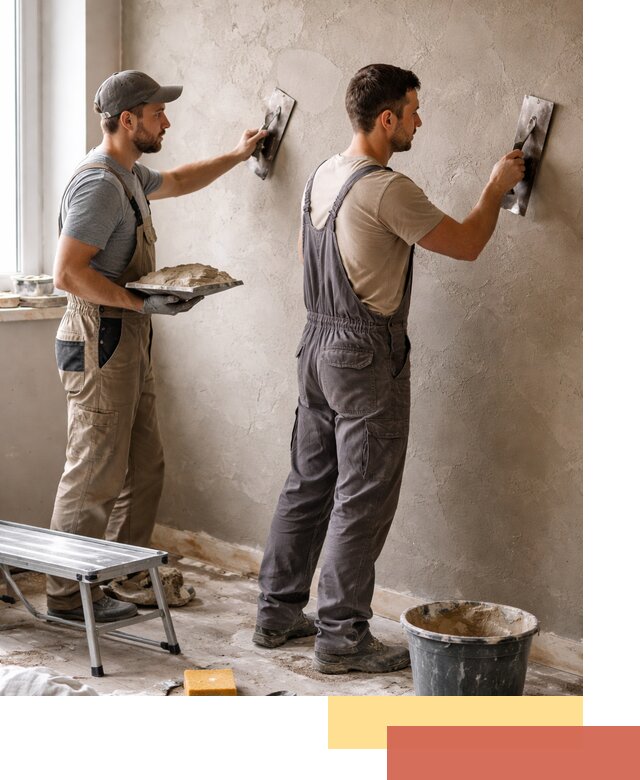 Ремонт декоративной штукатурки и восстановление фактуры в Нижнекамске