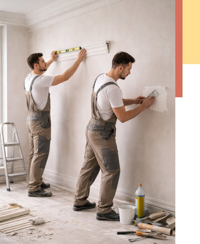 Монтаж лепнины на стены в Нижнекамске от 4563 руб. — недорого, быстро | ОТДЕЛОЧНИК-Нжм