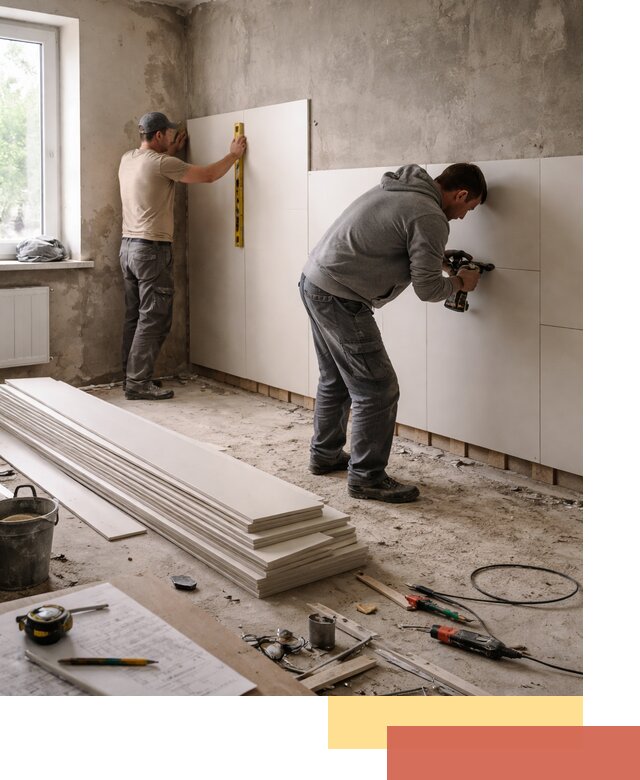 Монтаж ПВХ панелей на стены в Нижнекамске качественно и быстро