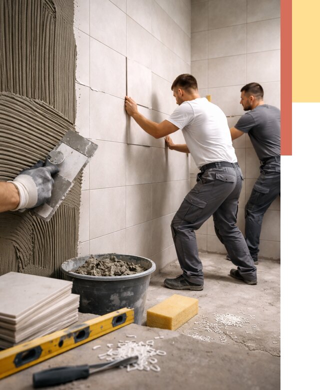 Укладка плитки на стены в Нижнекамске от 862 руб. — качественно и недорого | ОТДЕЛОЧНИК-Нжм