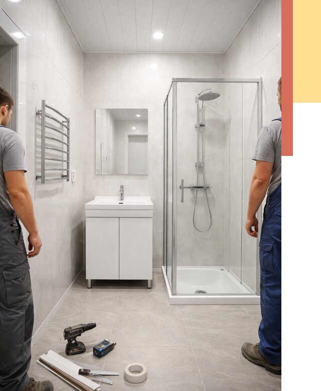 Отделка ванной комнаты панелями ПВХ в Нижнекамске от 4563 руб. за м2 | ОТДЕЛОЧНИК-Нжм