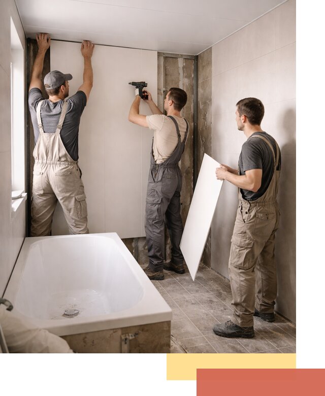 Отделка ванной панели ПВХ профессионально в Нижнекамске