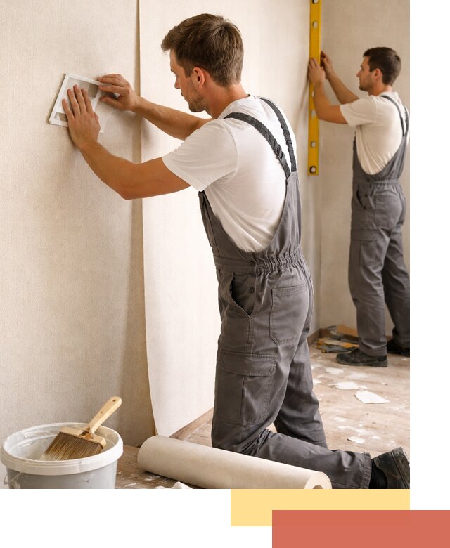 Поклейка бумажных обоев в Нижнекамске качественно и недорого