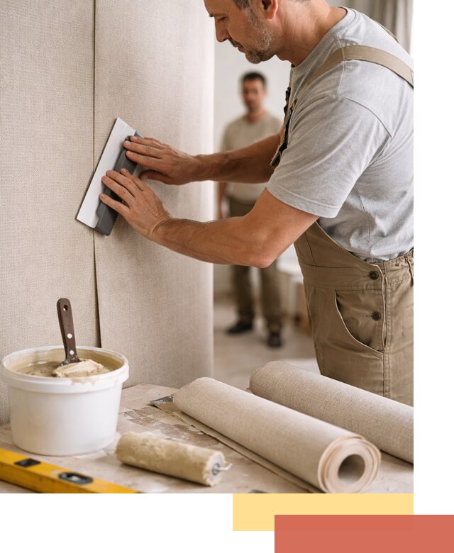 Поклейка текстильных обоев в Нижнекамске профессионально и аккуратно