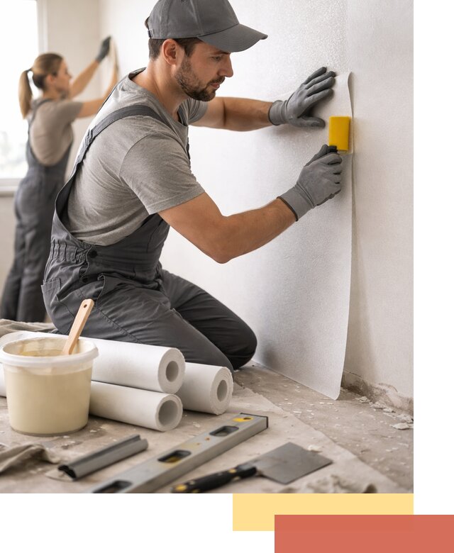 Поклейка стеклообоев профессионально в Нижнекамске