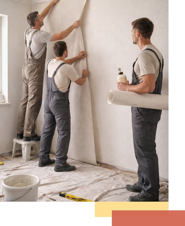 Оклейка стен обоями в Нижнекамске — качественно и профессионально