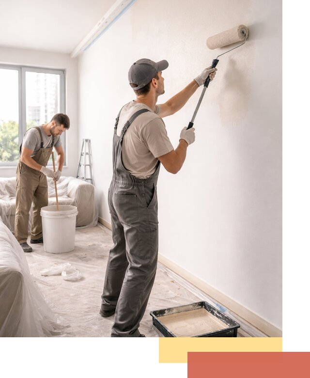 Покраска стен в офисе в Нижнекамске — быстрый и качественный ремонт