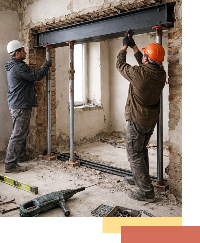 Усиление проема в стене в Нижнекамске для расширения и безопасности