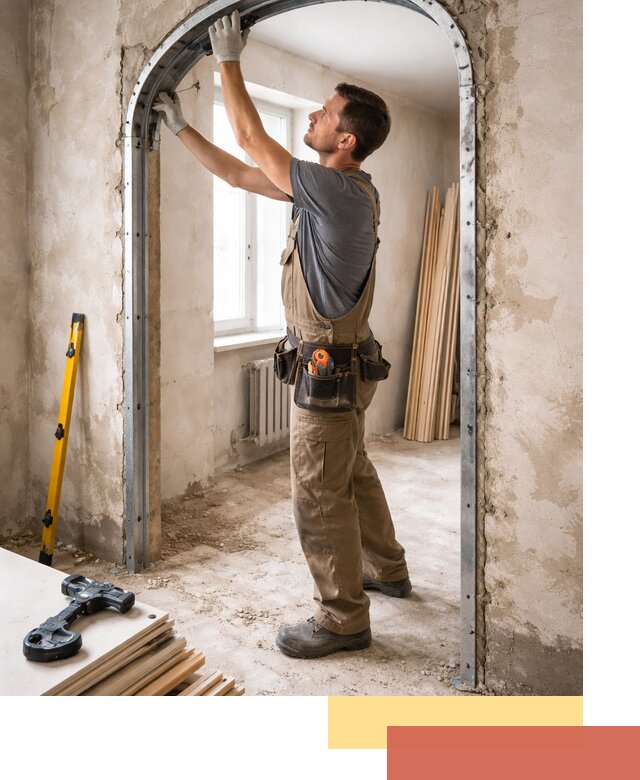 Устройство арочного проема в Нижнекамске под ключ