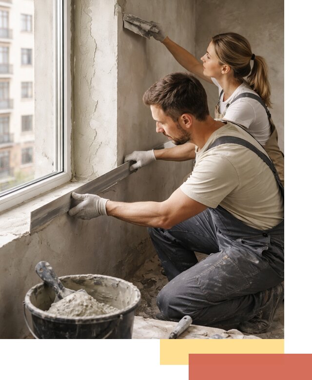 Штукатурка откосов дверей и окон профессионально в Нижнекамске