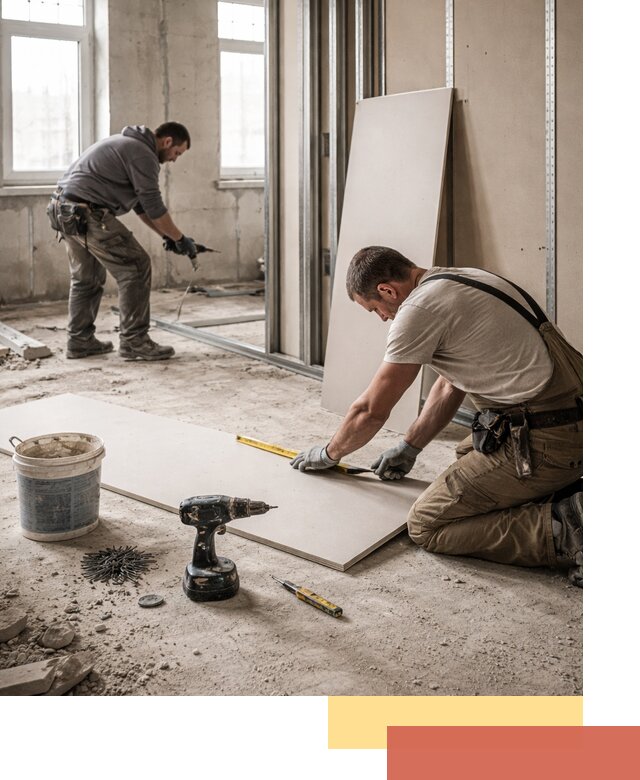 Кладка перегородок из ПГП под ключ в Нижнекамске