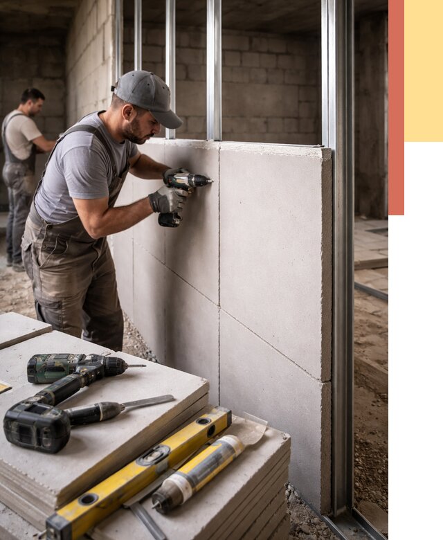 Кладка влагостойких перегородок ПГП в Нижнекамске от 1217 руб. под ключ | ОТДЕЛОЧНИК-Нжм