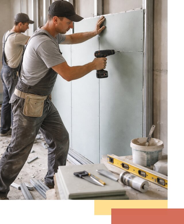 Кладка влагостойких перегородок ПГП в Нижнекамске