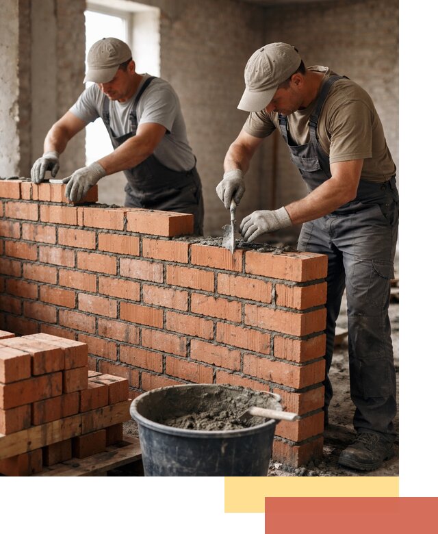 Кладка кирпичных перегородок под ключ в Нижнекамске