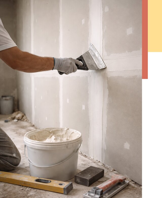 Шпаклевка перегородок из гипсокартона в Нижнекамске от 2535 руб. — услуги ОТДЕЛОЧНИК-Нжм