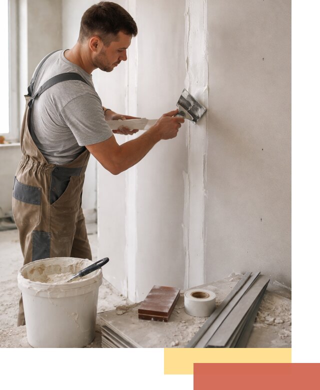 Шпаклевка перегородок из гипсокартона в Нижнекамске качественно и быстро