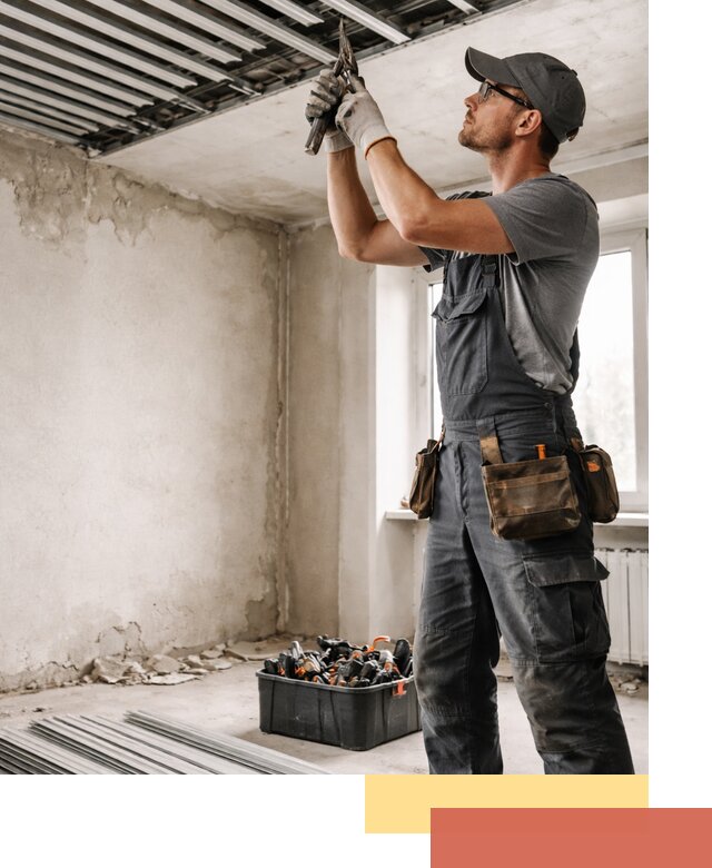 Демонтаж реечного потолка в Нижнекамске быстро и аккуратно