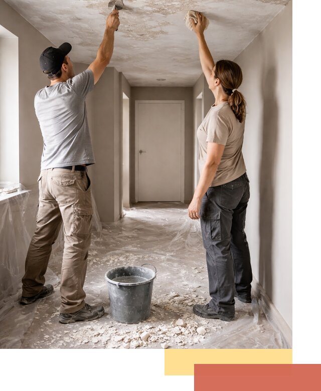 Удаление побелки с потолка в Нижнекамске — быстро и аккуратно