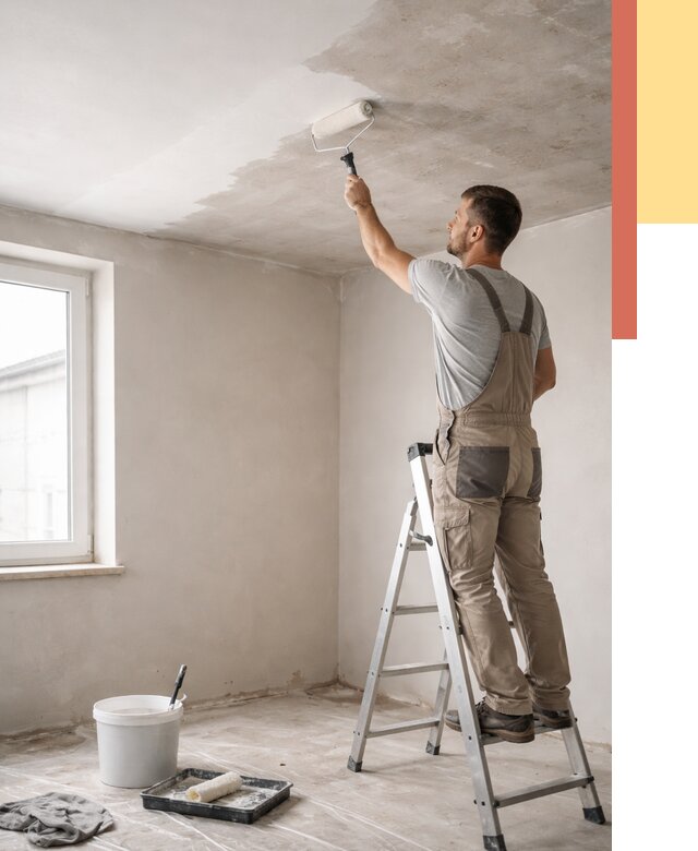 Грунтовка потолка в Нижнекамске от 2535 руб. — быстро и недорого | ОТДЕЛОЧНИК-Нжм