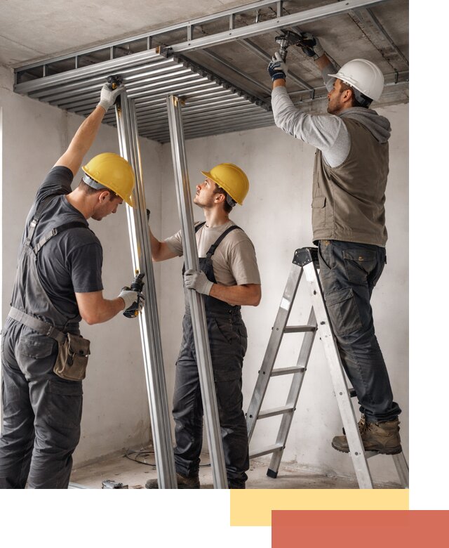 Монтаж реечного потолка под ключ в Нижнекамске