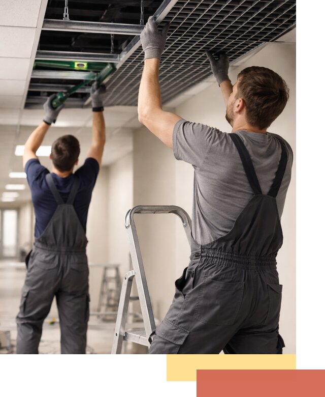 Монтаж потолка Грильято в Нижнекамске: установка под ключ качественно