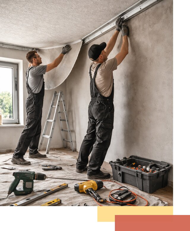 Монтаж фактурного натяжного потолка в Нижнекамске качественно и быстро