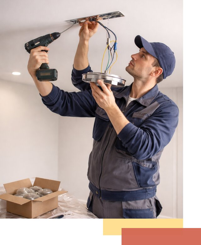 Установка люстры в натяжной потолок в Нижнекамске