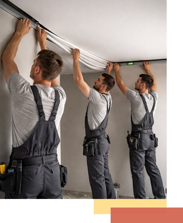 Теневые натяжные потолки в Нижнекамске: монтаж и отделка быстро и качественно