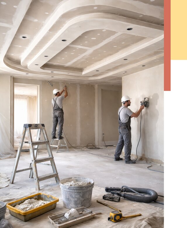 Многоуровневый потолок из гипсокартона в Нижнекамске от 760 руб. под ключ | ОТДЕЛОЧНИК-Нжм