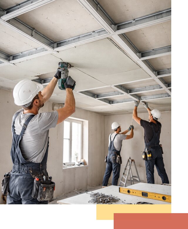 Кессонный потолок из гипсокартона под ключ в Нижнекамске