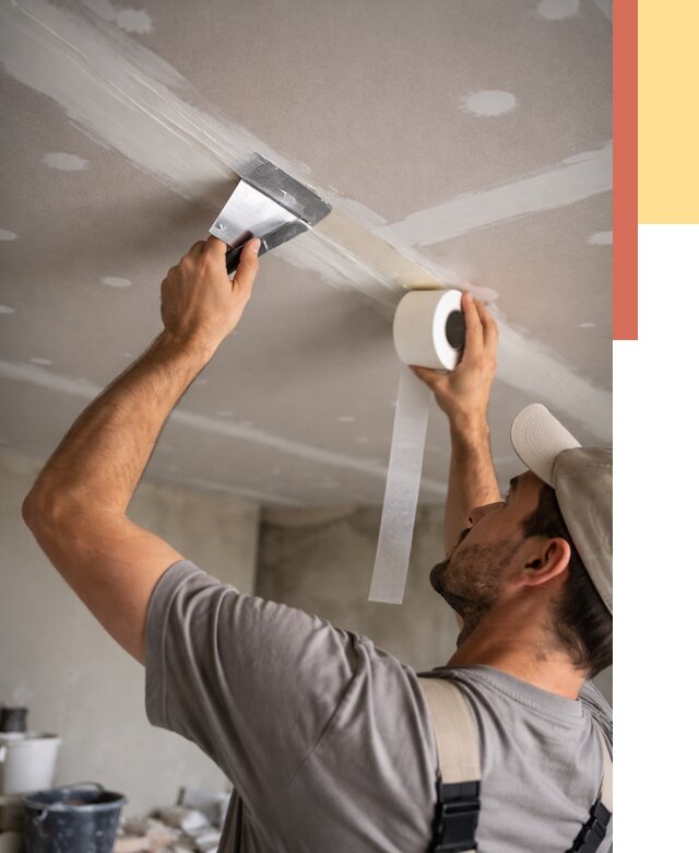 Обработка швов потолка ГКЛ в Нижнекамске от 7604 руб. под ключ | ОТДЕЛОЧНИК-Нжм