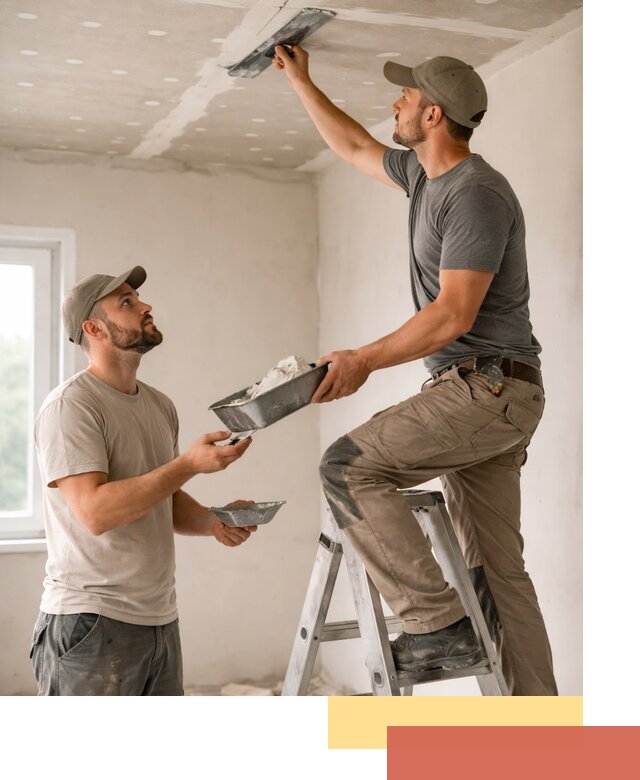 Шпаклевка потолка из гипсокартона в Нижнекамске качественно и быстро