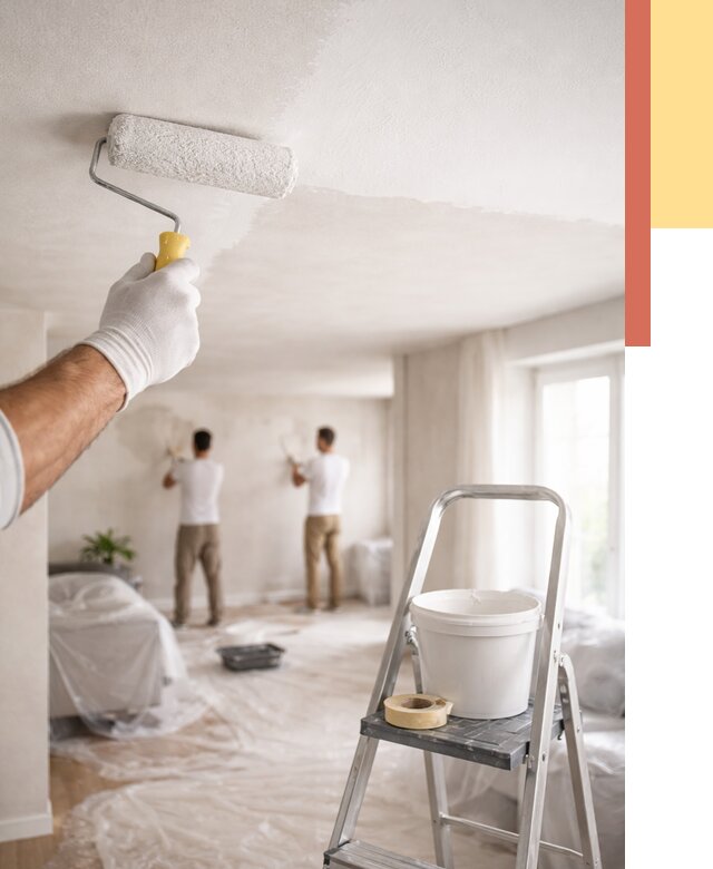 Покраска потолка акриловой краской в Нижнекамске от 2535 руб. | ОТДЕЛОЧНИК-Нжм