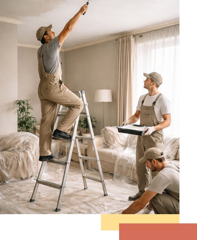 Покраска потолков акриловой краской в Нижнекамске качественно и быстро