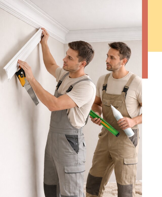 Монтаж потолочного плинтуса в Нижнекамске от 2332 руб. — быстро и недорого | ОТДЕЛОЧНИК-Нжм