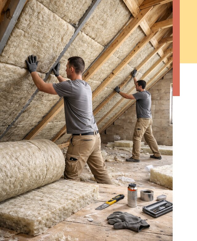 Утепление потолка минватой в Нижнекамске от 1470 руб. — быстро и недорого | ОТДЕЛОЧНИК-Нжм