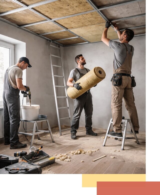 Шумоизоляция потолка в Нижнекамске: профессиональный монтаж и отделка